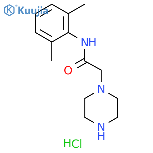 N-(2,6-DiMethylphenyl)-2-piperazin-1-yl-acetaMide structure