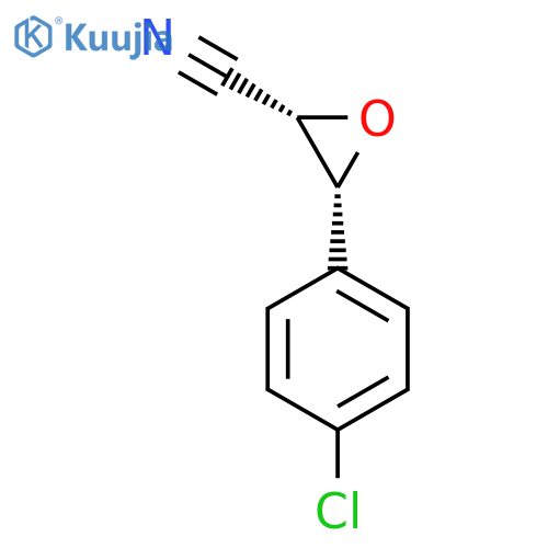 Oxiranecarbonitrile, 3-(4-chlorophenyl)-, cis- structure
