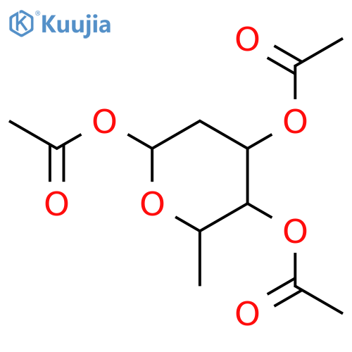 a-L-lyxo-Hexopyranose,2,6-dideoxy-, triacetate (9CI) structure