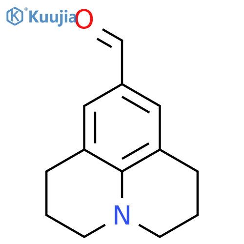 2,3,6,7-Tetrahydro-1H,5H-pyrido-3,2,1-ijquinoline-9-carbaldehyde structure