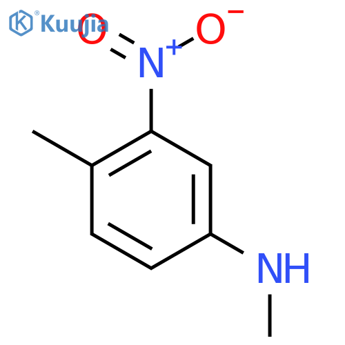N,4-dimethyl-3-nitroaniline structure
