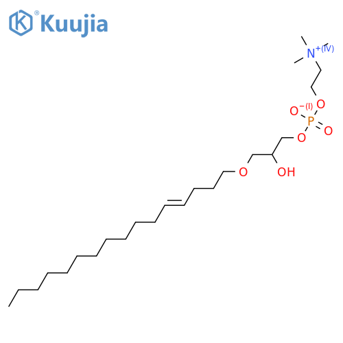 1-O-Alkylglycero-3-phosphocholines; 1-(4Z-Hexadecenyl)glycero-3-phosphocholine structure