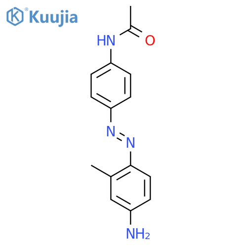 N-[4-(4-amino-2-methyl-phenyl)azophenyl]acetamide structure