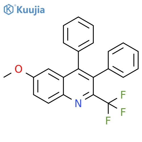 Quinoline, 6-methoxy-3,4-diphenyl-2-(trifluoromethyl)- structure