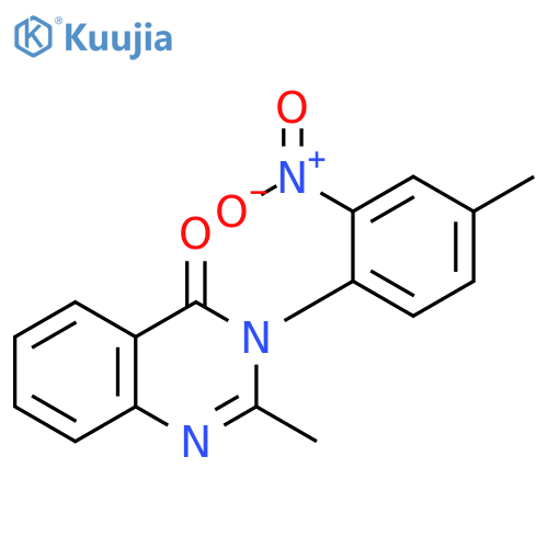4(3H)-Quinazolinone, 2-methyl-3-(4-methyl-2-nitrophenyl)- structure
