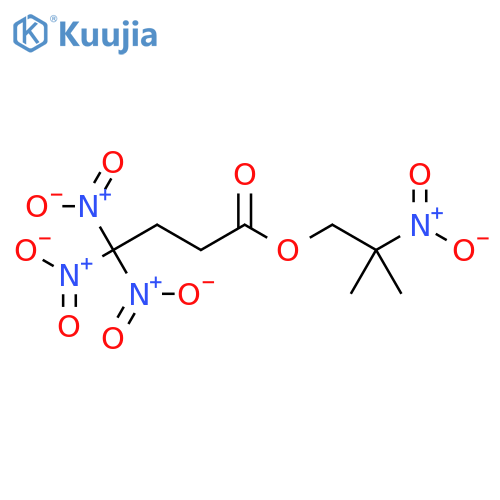 2-methyl-2-nitropropyl-4,4,4-trinitrobutyrate structure