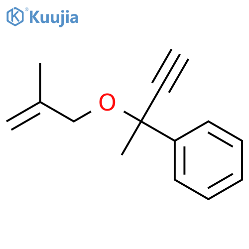 Benzene, [1-methyl-1-[(2-methyl-2-propen-1-yl)oxy]-2-propyn-1-yl]- structure