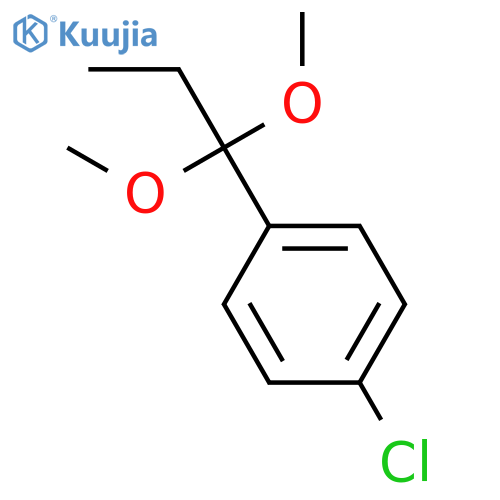 Benzene, 1-chloro-4-(1,1-dimethoxypropyl)- structure