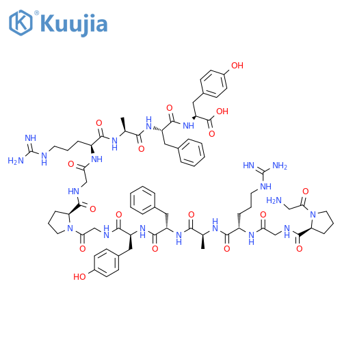 L-Tyrosine,glycyl-L-prolylglycyl-L-arginyl-L-alanyl-L-phenylalanyl-L-tyrosylglycyl-L-prolylglycyl-L-arginyl-L-alanyl-L-phenylalanyl- structure