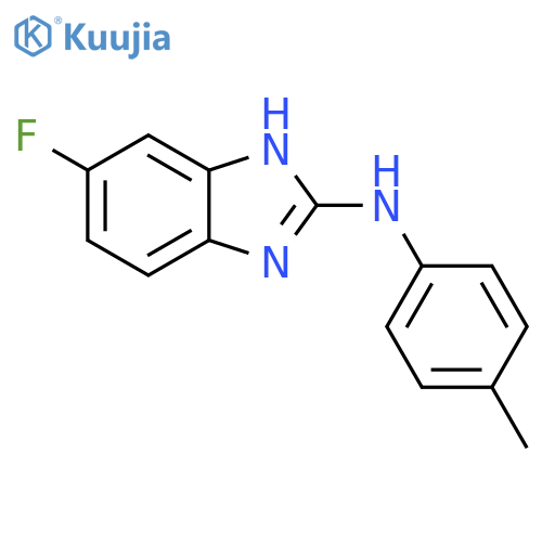 1H-Benzimidazol-2-amine, 5-fluoro-N-(4-methylphenyl)- structure