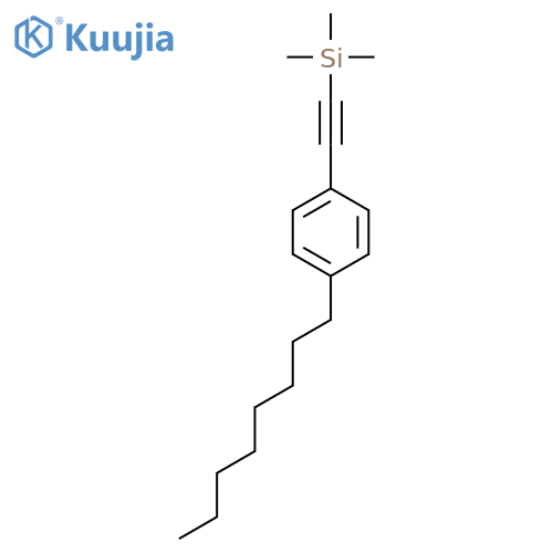 Trimethyl[(4-octylphenyl)ethynyl]silane structure