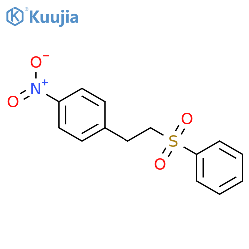 Benzene,1-nitro-4-[2-(phenylsulfonyl)ethyl]- structure