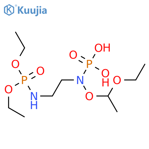 [2-(Diethoxy-phosphorylamino)-ethyl]-phosphoramidic acid diethyl ester structure