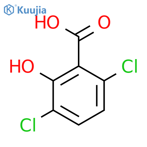 3,6-Dichloro-2-hydroxybenzoic acid structure