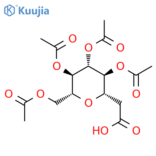 D-glycero-D-gulo-Octonic acid, 3,7-anhydro-2-deoxy-, tetraacetate structure
