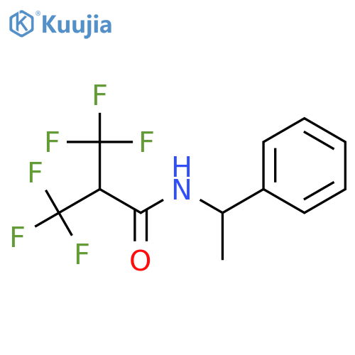 3,3,3-Trifluoro-N-(1-phenyl-ethyl)-2-trifluoromethyl-propionamide structure