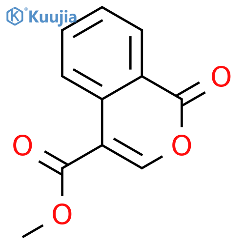 1H-2-Benzopyran-4-carboxylicacid, 1-oxo-, methyl ester structure