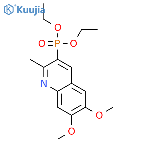 Phosphonic acid, (6,7-dimethoxy-2-methyl-3-quinolinyl)-, diethyl ester structure