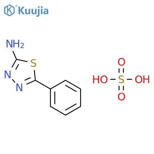 2-amino-5-phenyl-1,3,4-thiadiazole sulfa te structure