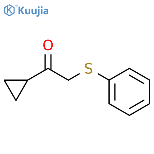 Ethanone, 1-cyclopropyl-2-(phenylthio)- structure