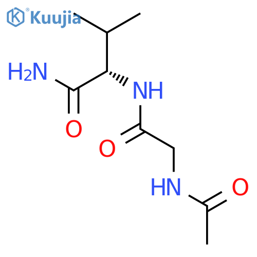 L-Valinamide, N-acetylglycyl- structure