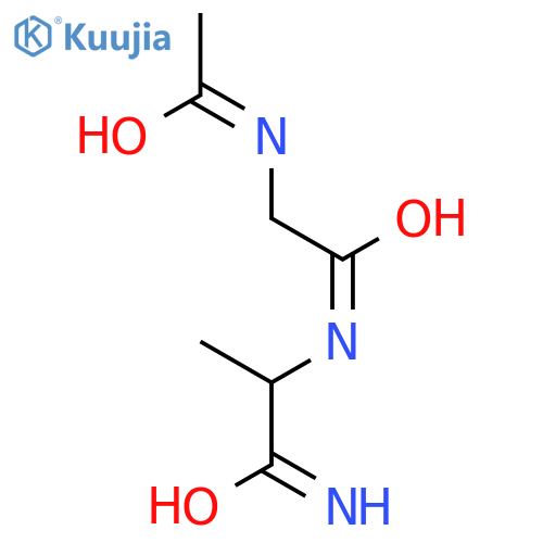 (2S)-2-[[1-hydroxy-2-(1-hydroxyethylideneamino)ethylidene]amino]propanimidic acid structure