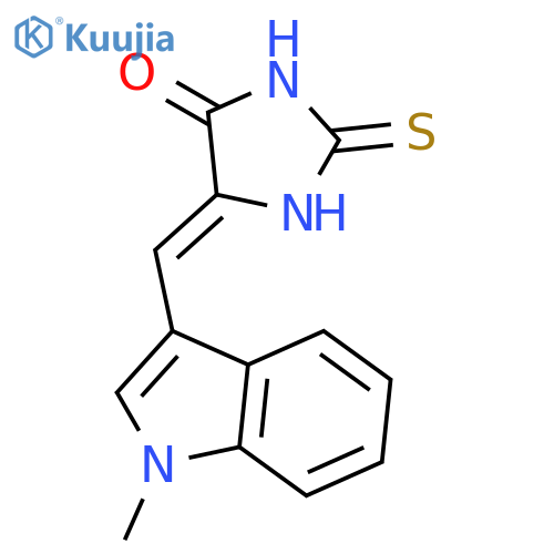 4-Imidazolidinone, 5-[(1-methyl-1H-indol-3-yl)methylene]-2-thioxo- structure