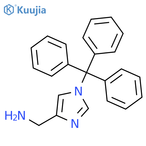 (1-Trityl-1H-imidazol-4-yl)methanamine structure