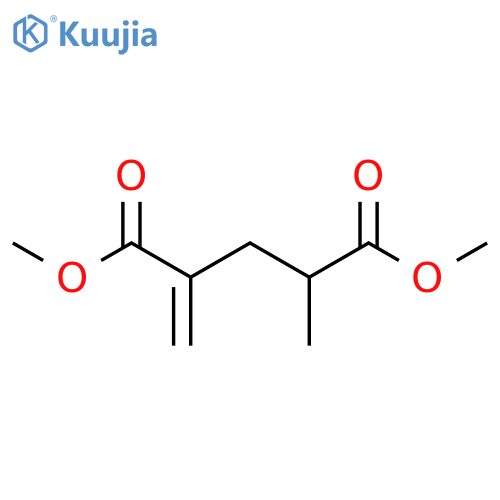 Pentanedioic acid, 2-methyl-4-methylene-, dimethyl ester structure