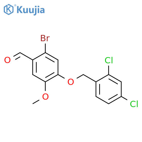 2-bromo-4-(2,4-dichlorophenyl)methoxy-5-methoxybenzaldehyde structure