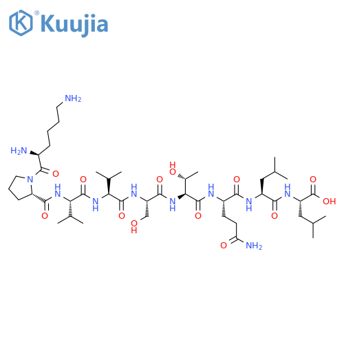 L-Leucine,L-lysyl-L-prolyl-L-valyl-L-valyl-L-seryl-L-threonyl-L-glutaminyl-L-leucyl- structure