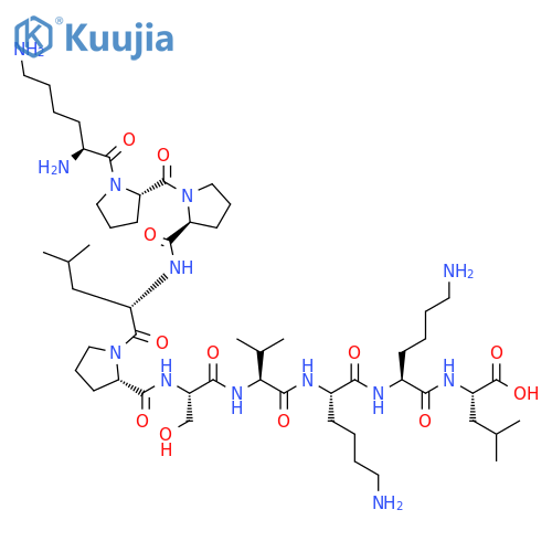 L-Leucine,L-lysyl-L-prolyl-L-prolyl-L-leucyl-L-prolyl-L-seryl-L-valyl-L-lysyl-L-lysyl- structure