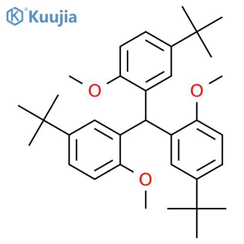 Benzene, 1,1',1''-methylidynetris[5-(1,1-dimethylethyl)-2-methoxy- structure