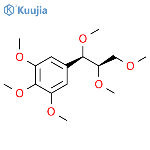 Benzene, 1,2,3-trimethoxy-5-[(1R,2R)-1,2,3-trimethoxypropyl]-, rel- structure