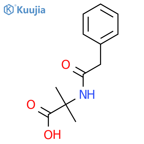 2-Methyl-N-(2-phenylacetyl)alanine structure