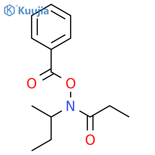 Benzoic acid, (1-methylpropyl)(1-oxopropyl)azanyl ester structure