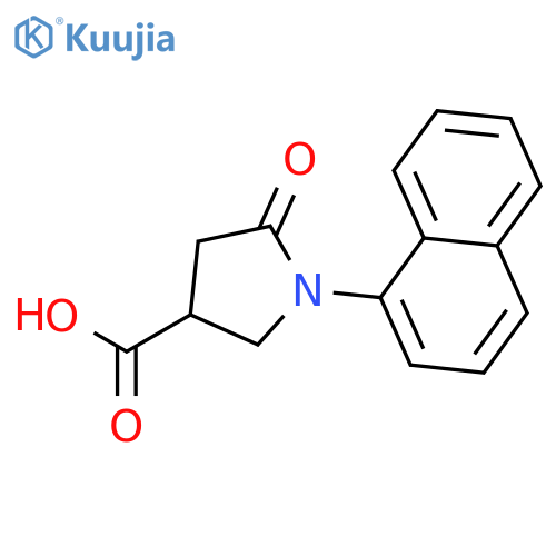 1-(Naphthalen-1-yl)-5-oxopyrrolidine-3-carboxylic Acid structure
