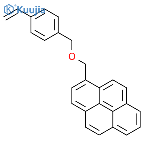 Pyrene, 1-[[(4-ethenylphenyl)methoxy]methyl]- structure