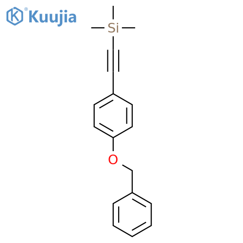 ((4-(Benzyloxy)phenyl)ethynyl)trimethylsilane structure