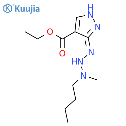 Ethyl (3z)-3-[[butyl(methyl)amino]hydrazinylidene]pyrazole-4-carboxylate structure