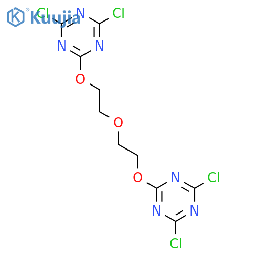1,3,5-Triazine, 2,2'-[oxybis(2,1-ethanediyloxy)]bis[4,6-dichloro- structure