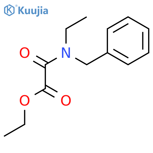 Acetic acid, [ethyl(phenylmethyl)amino]oxo-, ethyl ester structure