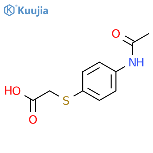 Acetic acid,2-[[4-(acetylamino)phenyl]thio]- structure