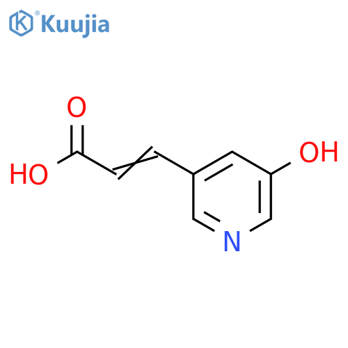 3-(5-hydroxypyridin-3-yl)prop-2-enoic acid structure