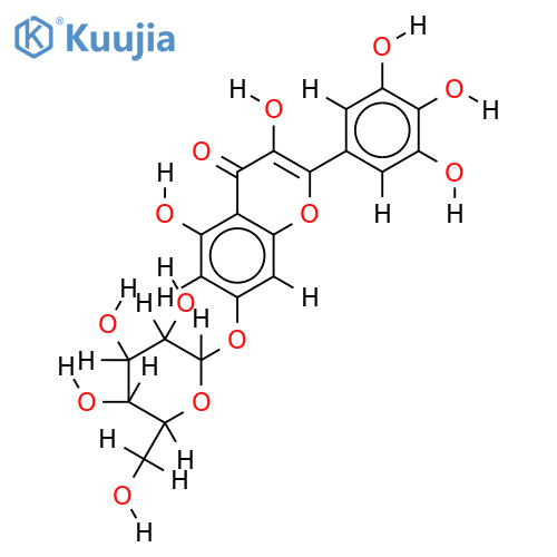 7-O-beta-D-Glucopyranoside-Myricetin structure