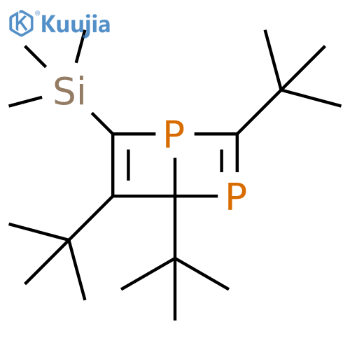 1,3-Diphosphabicyclo[2.2.0]hexa-2,5-diene,2,4,5-tris(1,1-dimethylethyl)-6-(trimethylsilyl)- structure
