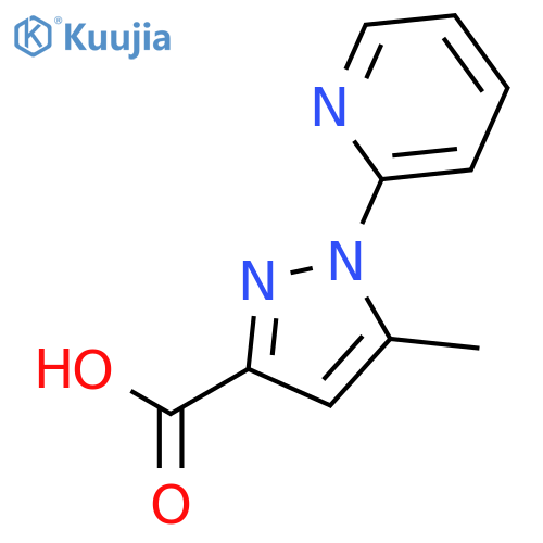 5-methyl-1-(pyridin-2-yl)-1H-pyrazole-3-carboxylic acid structure
