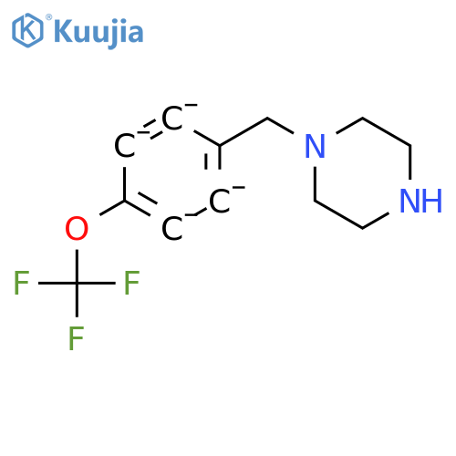 1-{[4-(trifluoromethoxy)phenyl]methyl}piperazine structure