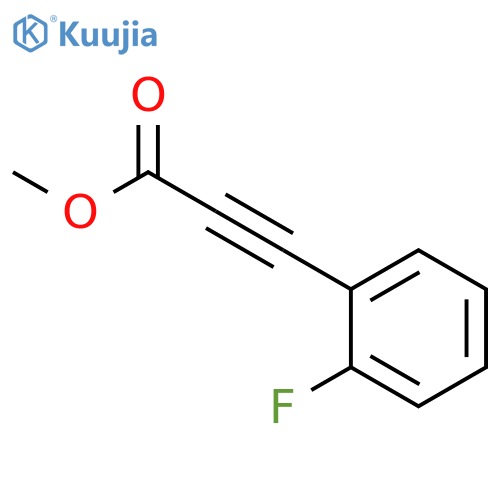 2-Propynoic acid, 3-(2-fluorophenyl)-, methyl ester structure