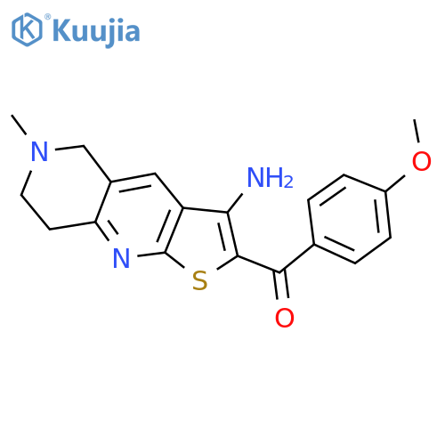 (3-amino-6-methyl-5,6,7,8-tetrahydrothieno[2,3-b][1,6]naphthyridin-2-yl)(4-methoxyphenyl)methanone structure